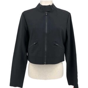 Athleta Women's Black Bomber Jacket